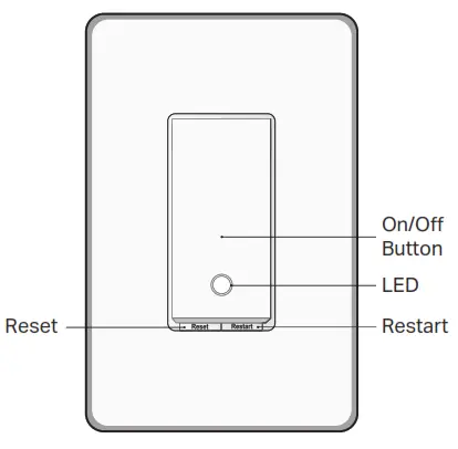tp link KS200 Kasa Smart Wi Fi Light Switch - Appearance