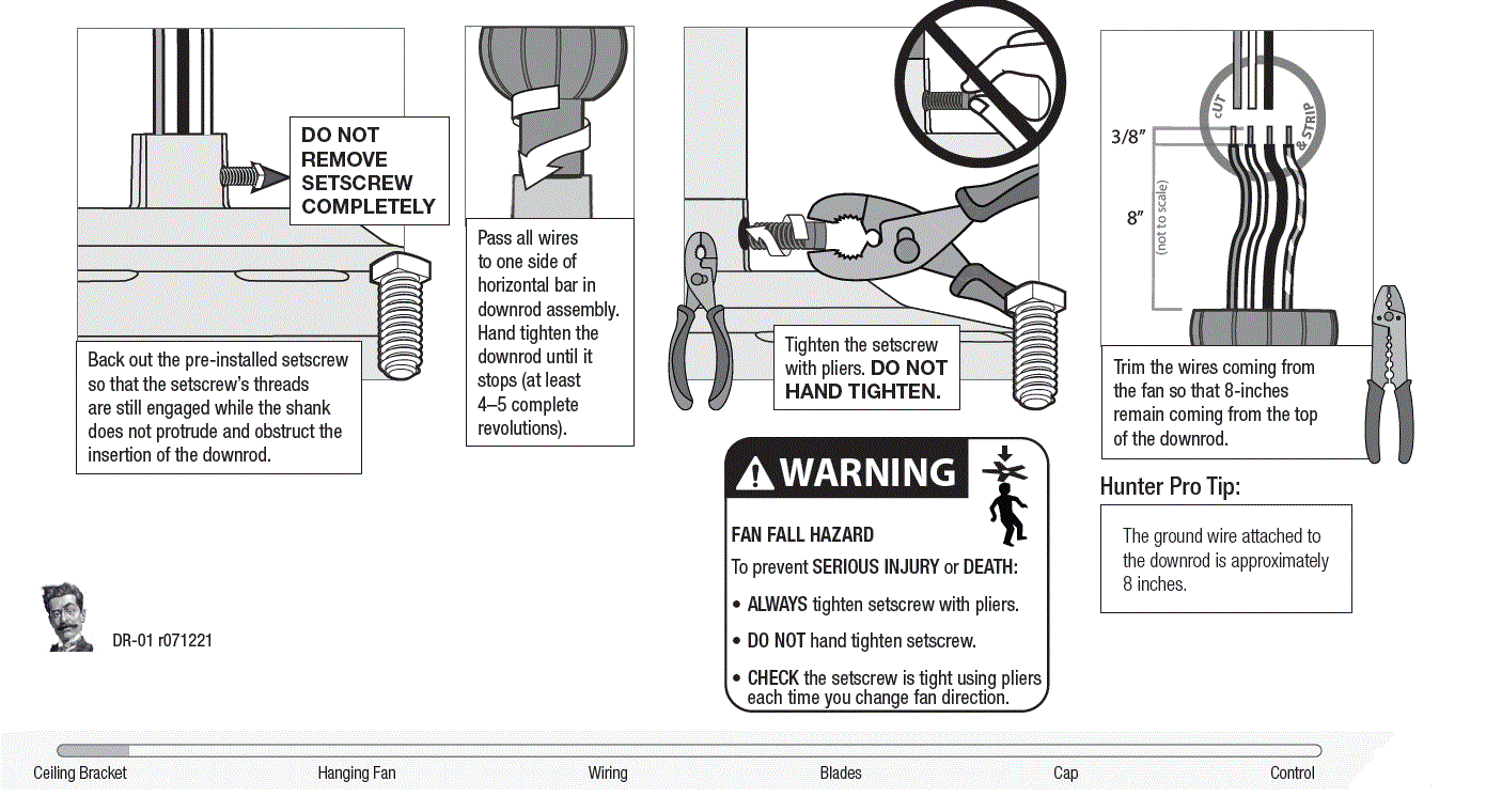 Hunter 51583 Flat Matte Black Gallegos FIG 9