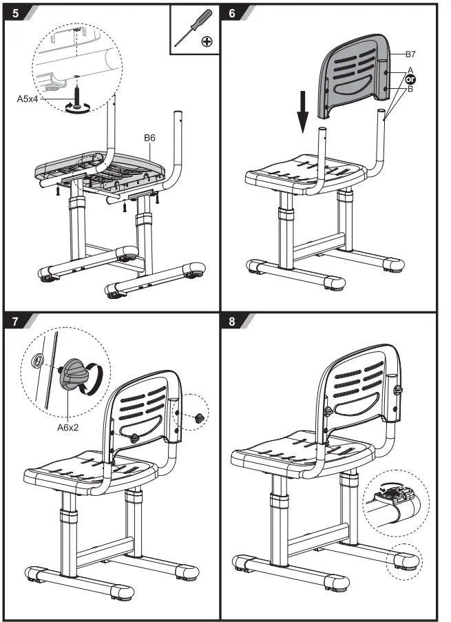 VIPACK Healthy Ergo Study Desk & Chair 4