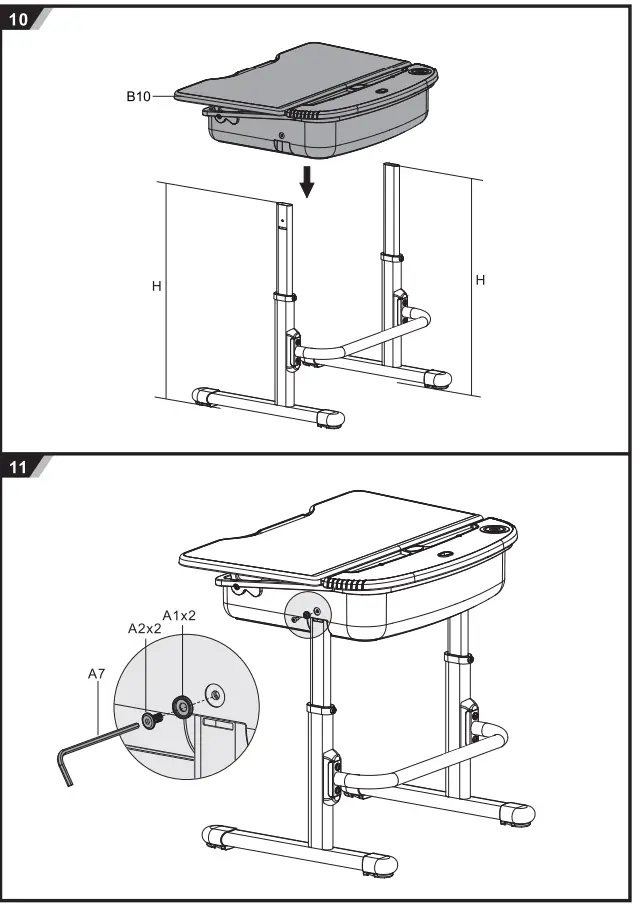 VIPACK Healthy Ergo Study Desk & Chair 6