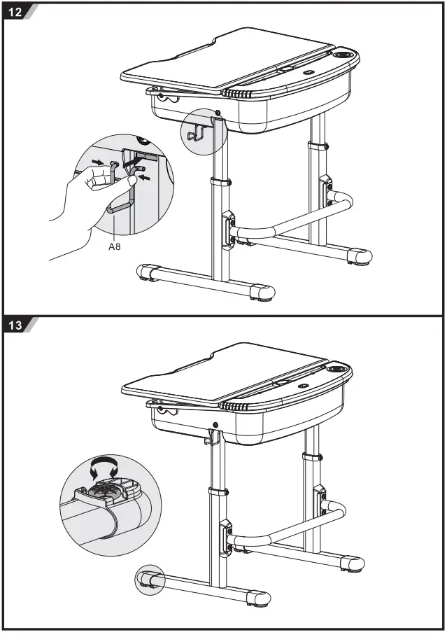 VIPACK Healthy Ergo Study Desk & Chair 7