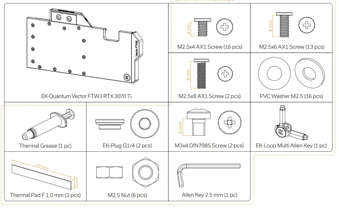 ekwb FTW3 RTX 3070 Ti EK-Quantum Vector - Figure 1