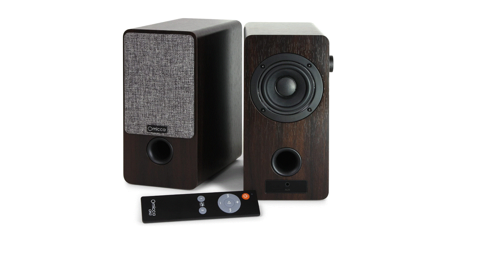 Micca On3 3-inch Powered Bookshelf Speakers With Remote Control-complete Features/user Guide Micca On3 3-inch Powered Bookshelf Speakers With Remote Control-complete Features/user Guide