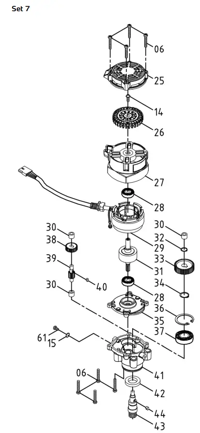 STORCH Spider 2800 L Wall and Ceiling Sander - List of spare parts