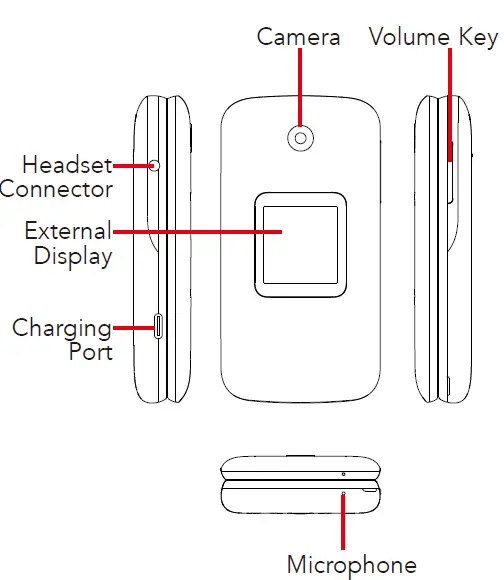 TCL ALT408DL Flip 2 4GB Flip Phone 1