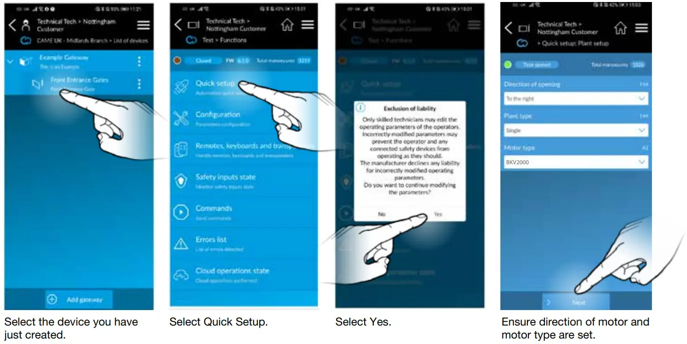 CAME BKV2000P Sliding Gate Kit - Fig 12