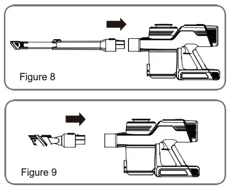 SCHNEIDER SCVC23400 Vacuum Power Ultimate - Figure 8 and 9