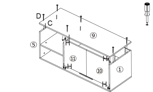 Anmytek-Stockholm-Media-Console-TV-Stand-with-Doors-FIG-8
