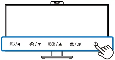 PHILIPS Monitor Curved Ultra Wide LCD Monitor B 06A