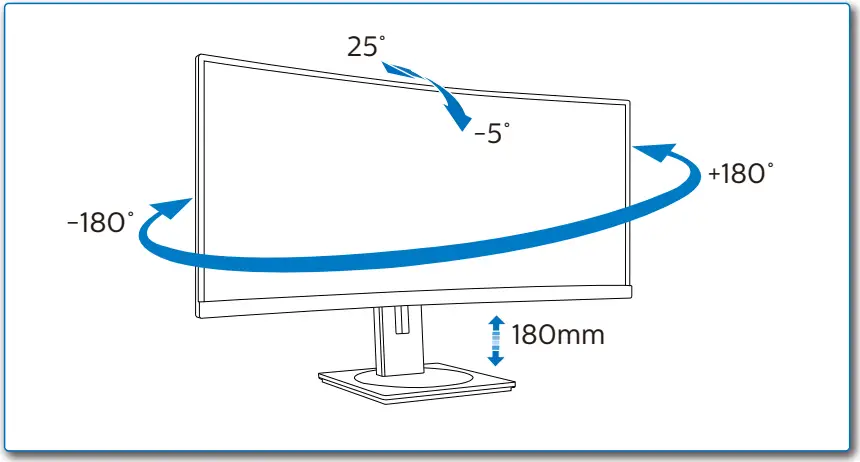 PHILIPS Monitor Curved Ultra Wide LCD Monitor B 08