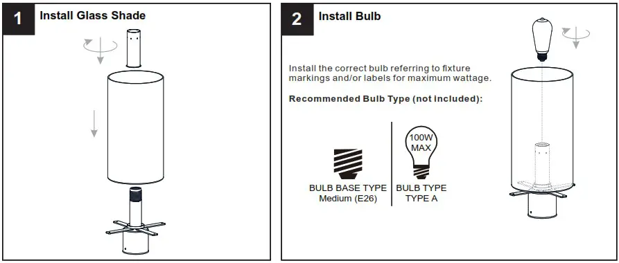QUOIZEL HAZ9009EK Hazel 1 Light Earth Black Outdoor Post Lantern - INSTALLATION