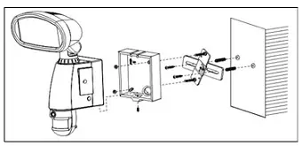Mount the 939ASD to the wall by provided 3