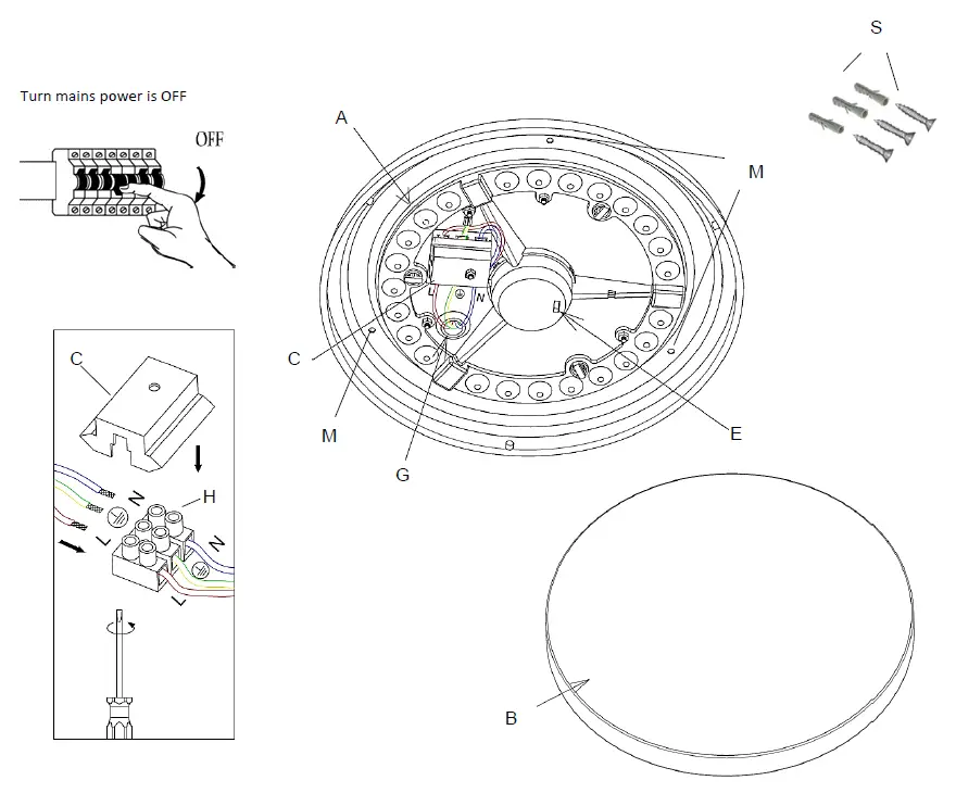 Brilliant-Saturn-18w-CCT-LED-Ceiling-Oyster-White-FIG-2