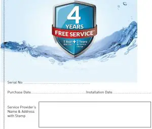 FIG 11 Warranty Card