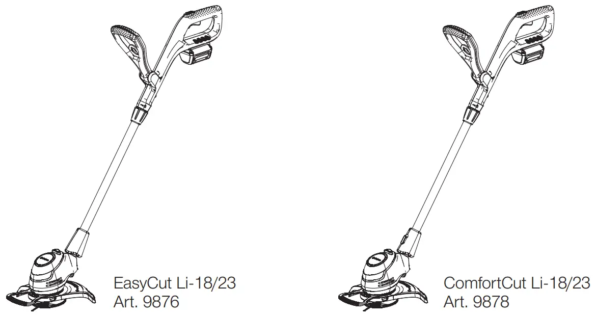 GARDENA 9876 EasyCut Li 18 23 Cordless Grass Trimmer