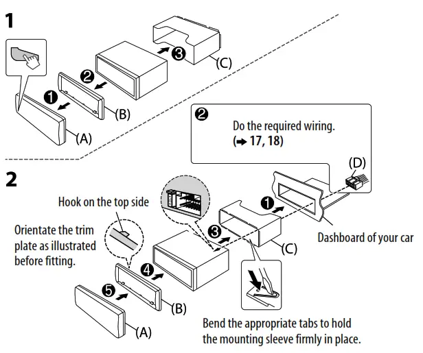 KENWOOD KMM-BT34, KMM-302BT, KMR-M308BTE Digital Media Receiver - fig1