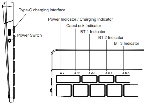 Hangshi-Technology-HB334-Bluetooth-keyboard-FIG-1