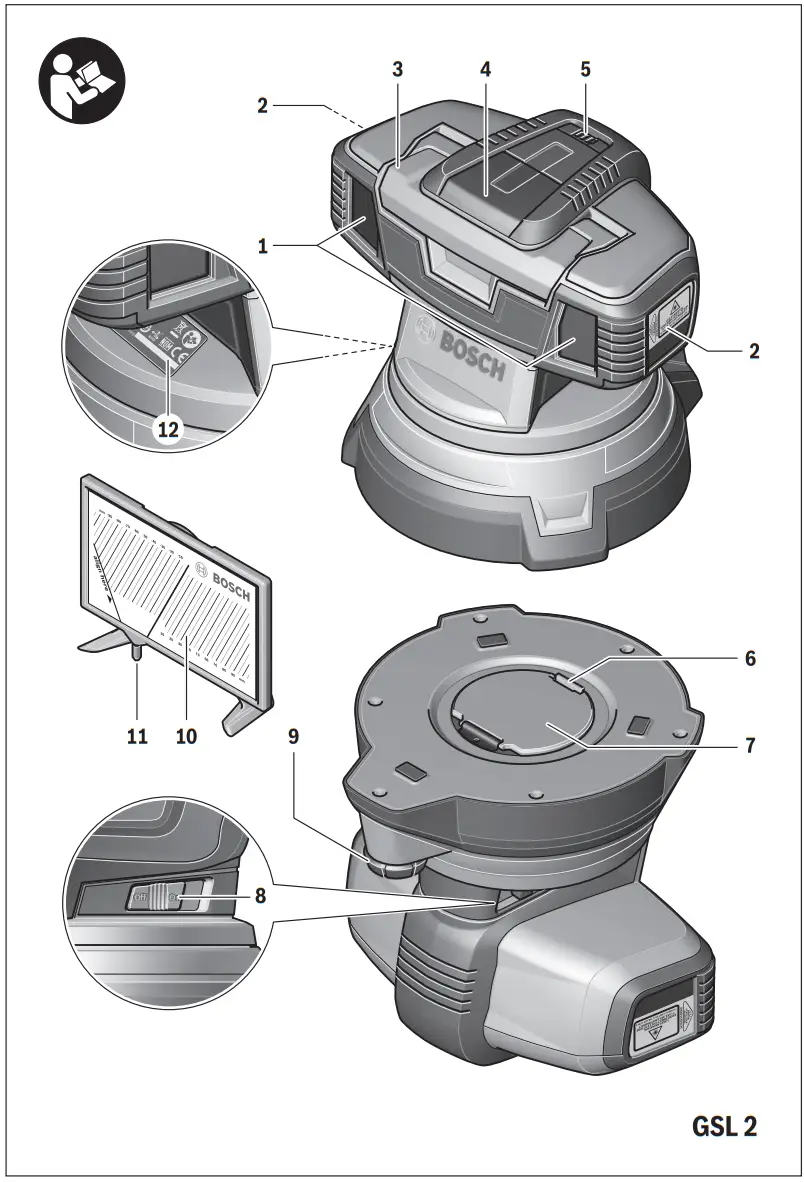 BOSCH RC 2 GSL 2 Professional Floor Laser - FIGURE 1
