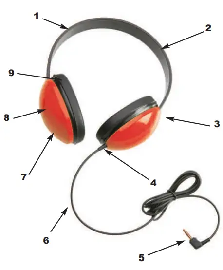 Califone-2800-RD-Listening-First-Stereo-Headphones-fig-1