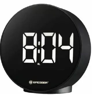 BRESSER-BR-8010071000000-Round-Digital-Alarm-Clock