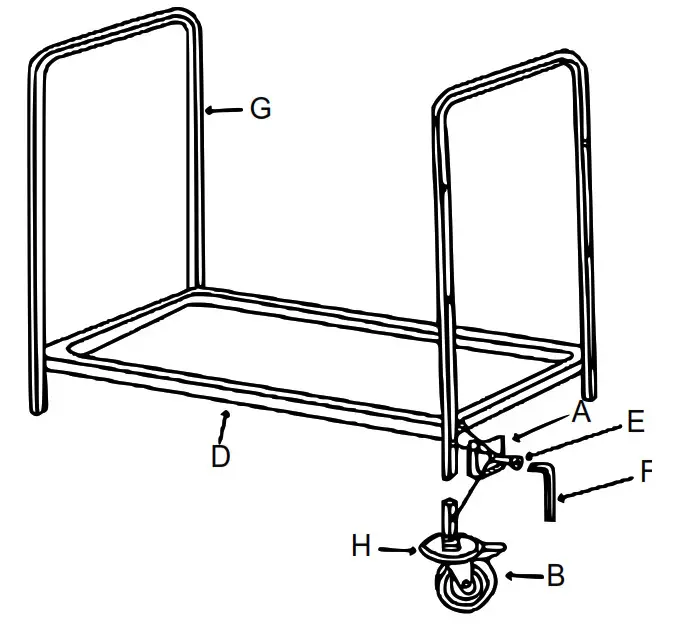 wiltec 61906 Serving Trolley - Step 1