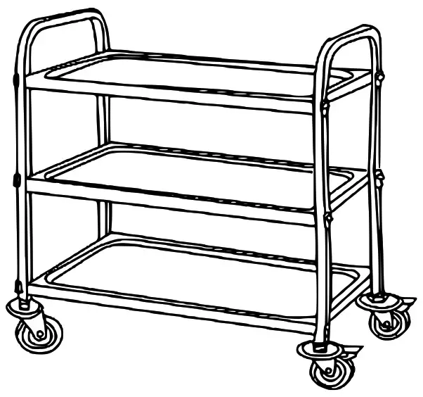 wiltec 61906 Serving Trolley - Step3