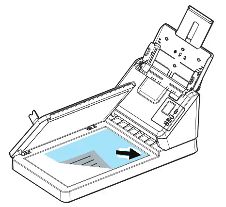 Avision AD340GF Document Scanner - Place a document