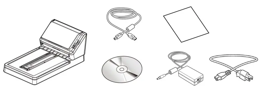 Avision AD340GF Document Scanner - Whats in the box