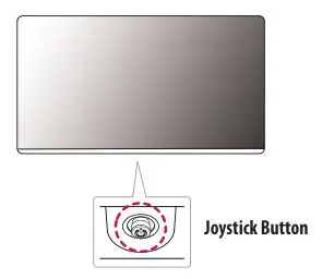 LG LED Monitor applies LCD screen with LED backlights - Joystick Button