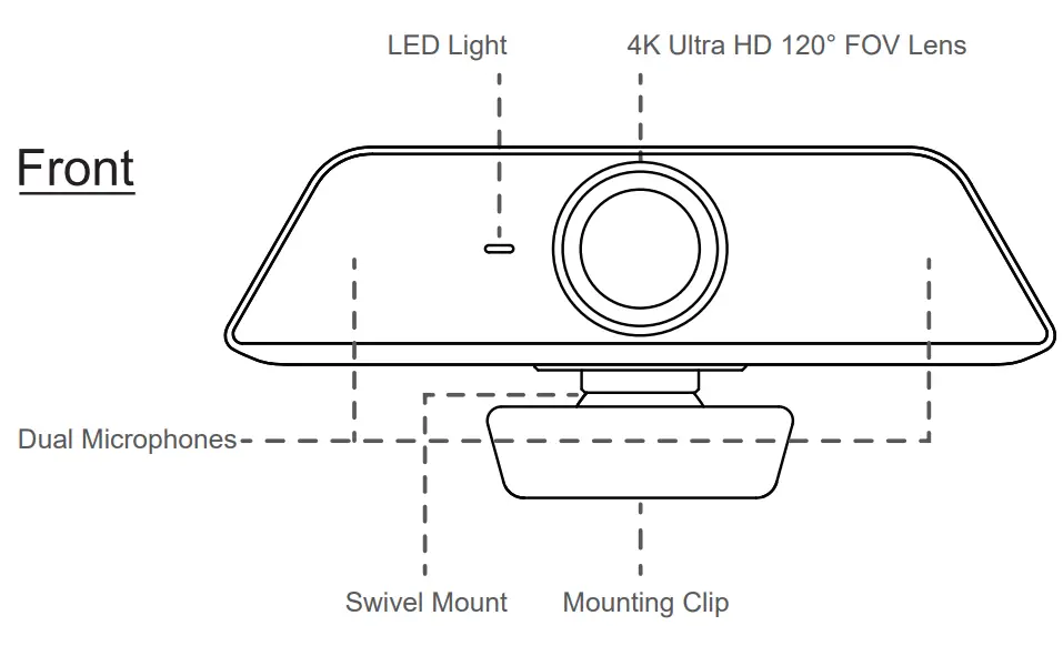 Funtech innovation Innex C470 4K Auto Framing Conference Camera fig 7