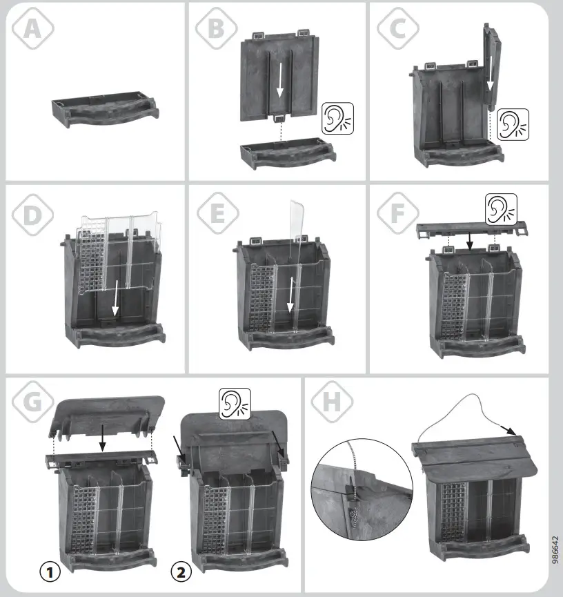 ferplast 845387 JOK 11 Wild Bird Nests and Feeders - Figure