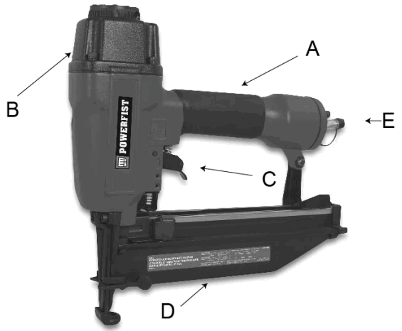 POWER FIST 8990863 16 Gauge Straight Finishing Air Nailer - UNPACKING