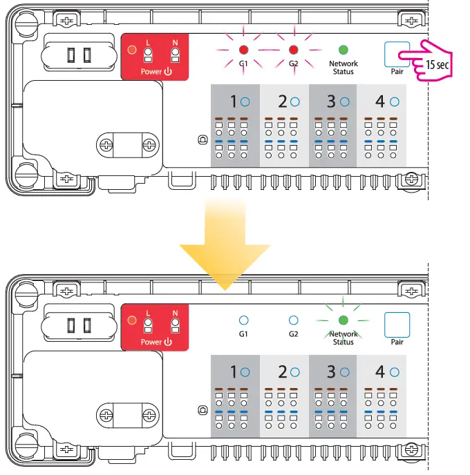 SALUS KL08RF ZigBee Network Wireless Wiring Centre 25