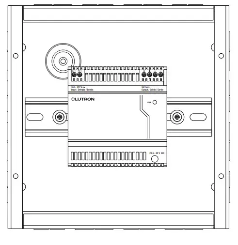 LUTRON Rough-In DIN Panel LUT-8X8-ENC -fig3
