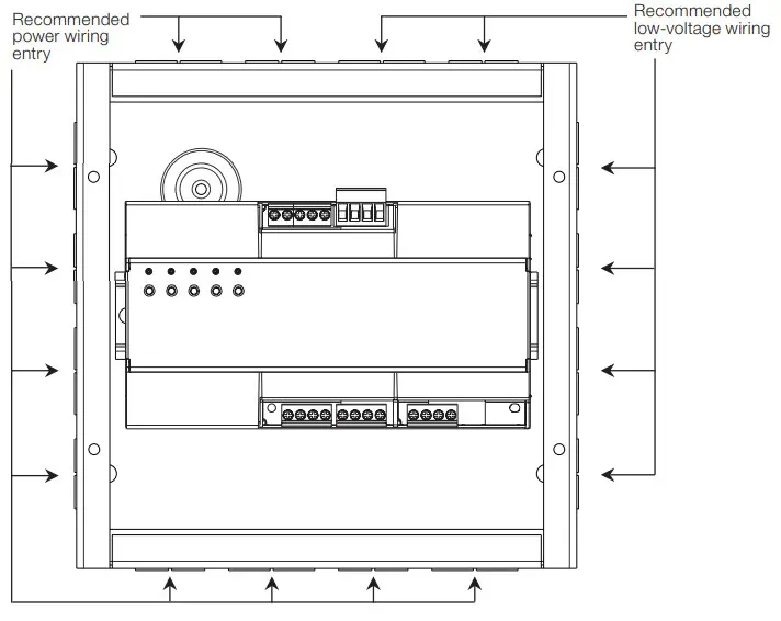 LUTRON Rough-In DIN Panel LUT-8X8-ENC -fig4