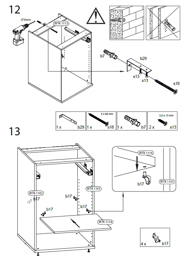 WASHTOWER-WSUS60-11-S-Base-Cabinet-Instruction-fig-14