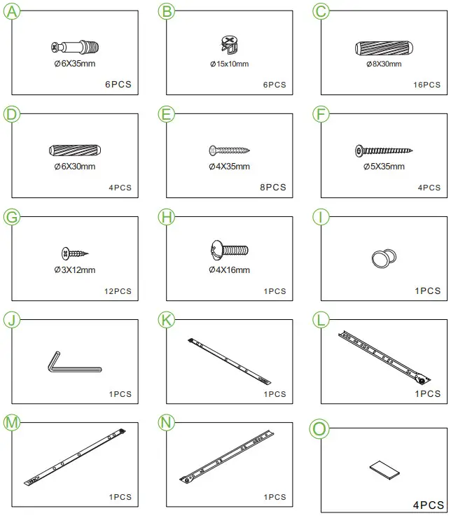 URTR HY01643Y Elegant 1 Drawer White Nightstand Side Table - fig2