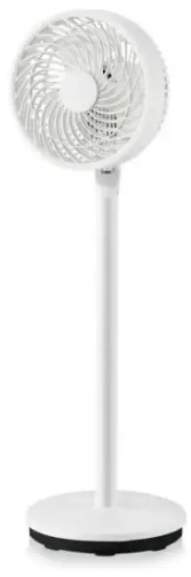 Aoibox HDDB645 Adjustable Height 9 in. 3 Speed White Portable Oscillating Pedestal Fan