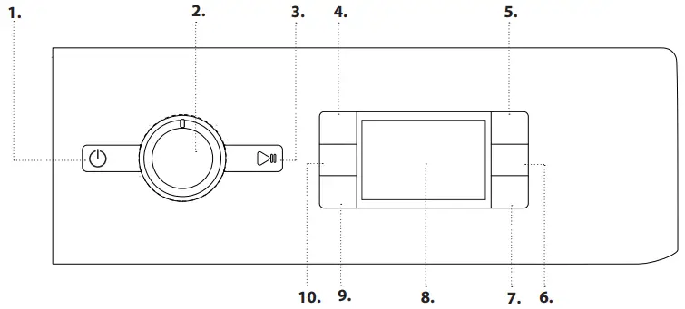 Whirlpool FFWDB Freestanding Washer Dryer - CONTROL PANEL