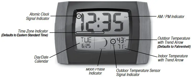 TIMEX 75333TKL Atomic Digital Clock - Initial Setup -