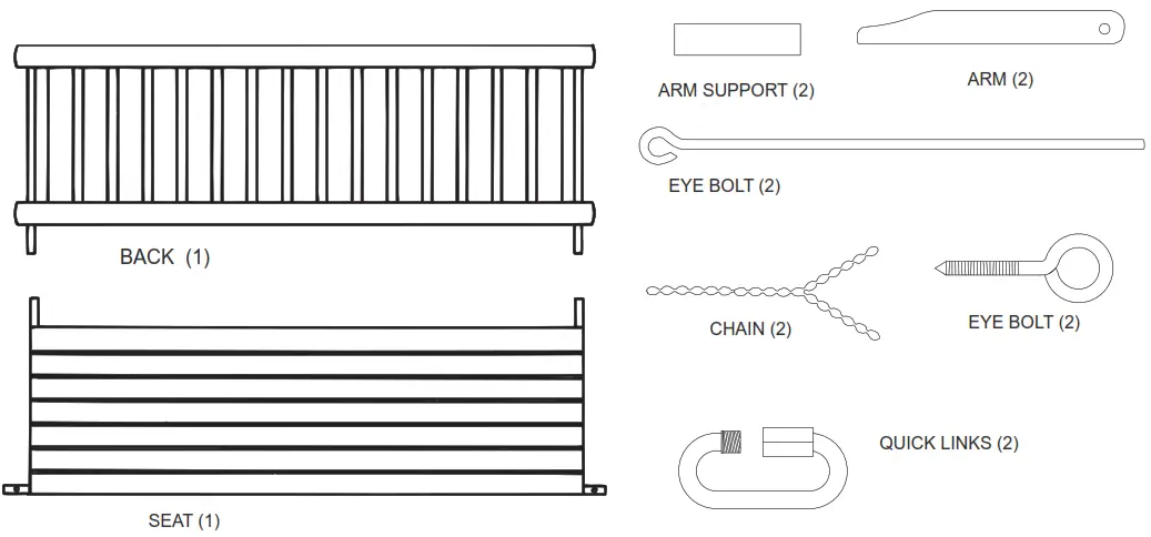 BIG LOTS H 24 Jennings Traditional Swings - Figure 2