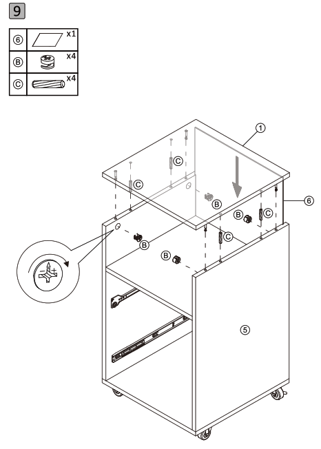 Yaheetech 611793 Mobile File Cabinet - 11
