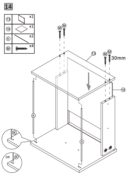 Yaheetech 611793 Mobile File Cabinet - 16