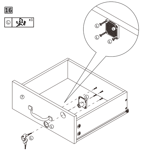 Yaheetech 611793 Mobile File Cabinet - 18