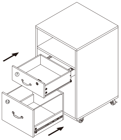 Yaheetech 611793 Mobile File Cabinet - 19