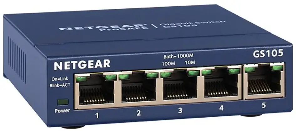 GS105v4 ProSafe 5-Port Gigabit Switch