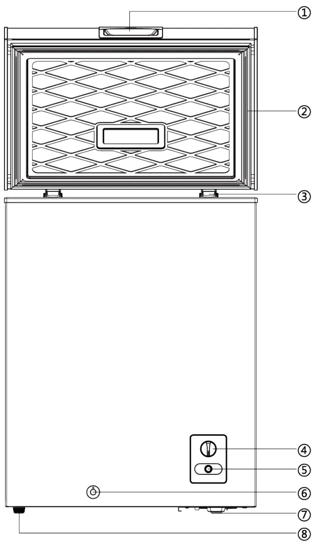 Avanti CF700M0WH White Chest Freezer - fig 1