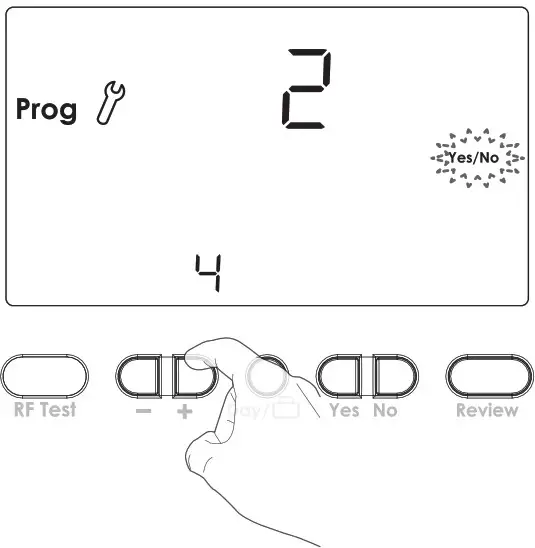 NEOMITIS PRG7 RF 7 Day Two Channel Programmer with RF Room Thermostat - INSTALLER SETTINGS 10