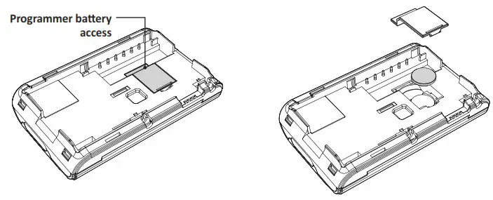 NEOMITIS PRG7 RF 7 Day Two Channel Programmer with RF Room Thermostat - INSTALLING BATTERY