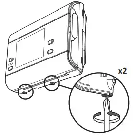 NEOMITIS PRG7 RF 7 Day Two Channel Programmer with RF Room Thermostat - MOUNTING OF WALL MOUTING PLATE 1